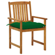 Sedie da Giardino con Cuscini 4 pz in Massello di Acacia 3061208