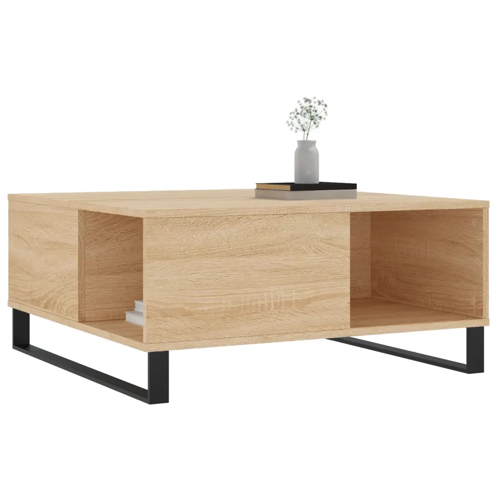 Tavolino salotto | Tavolino da caff¨¨ | Tavolino da Soggiorno Rovere Sonoma 80x80x36,5 cm Legno Multistrato