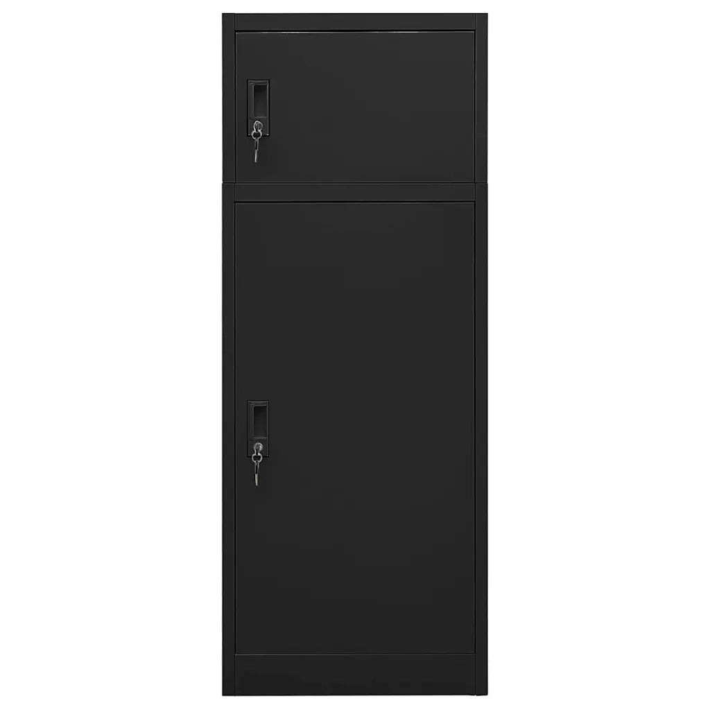 Armadietto per Sella Nero 53x53x140 cm in Acciaio CFW3930912