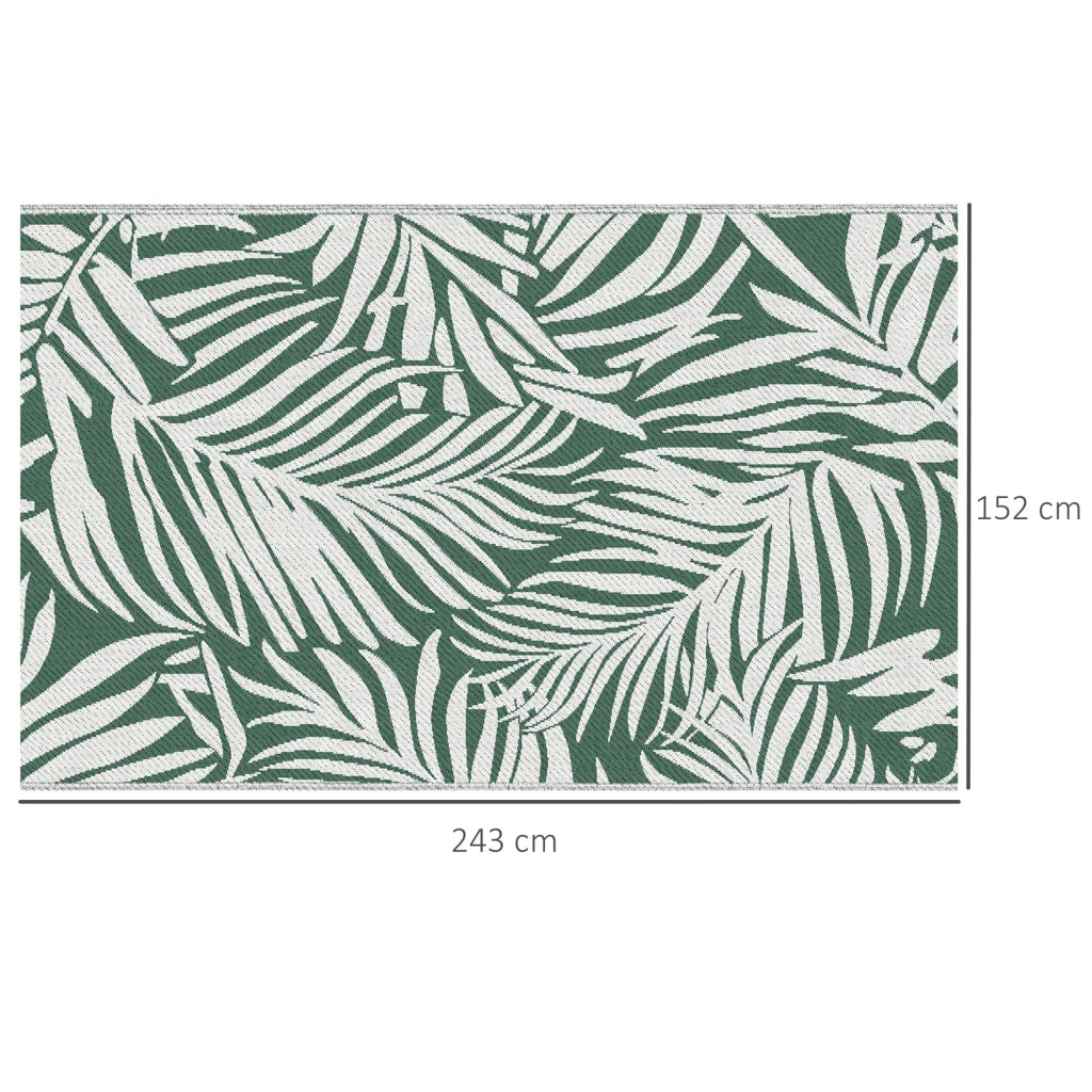 Tappeto 152x243 cm ¨C Minimal ¨C Verde scuro e bianco