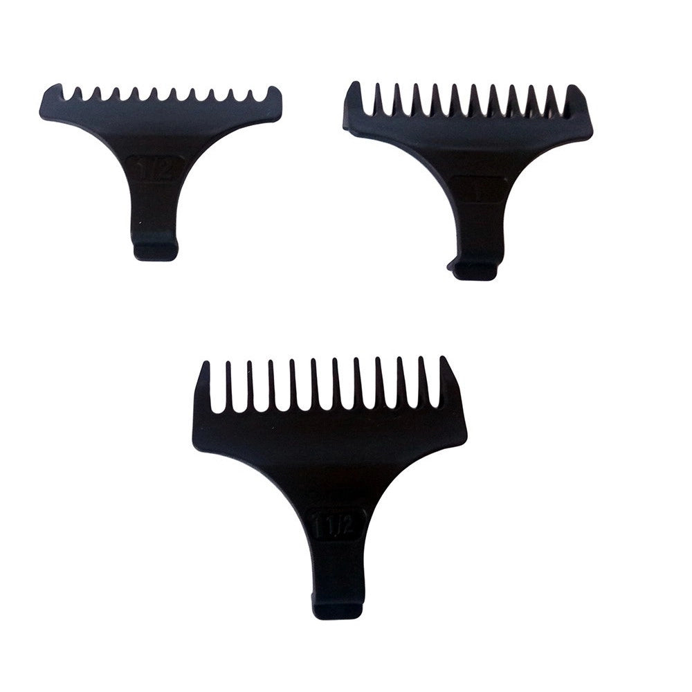 Trade Shop - Mini Taglia Capelli Rasoio Regola Barba Tascabile 3 Pettini Ricaricabile Gm-839 -