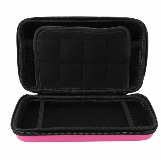 Tas per Console con 8 Slot per Giochi - Impermeabile - Protezione con Cappa Rigida - Spazio di Stoccaggio Supplementare - Rivestimento morbido