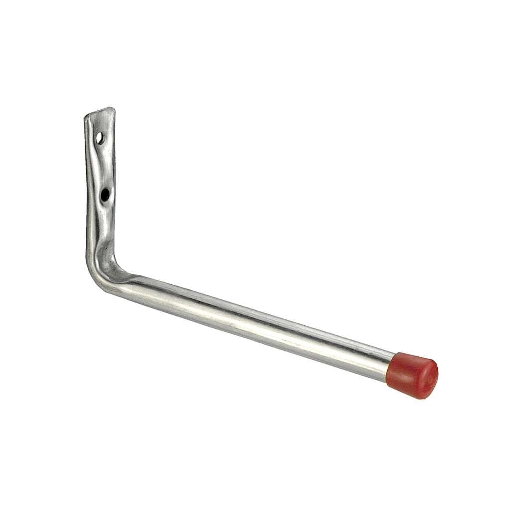 Gancio diritto leggero a parete, zincato 71 x 176 mm.