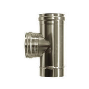 Raccordo T 90 femmina canna fumaria DN 350 tubo acciaio inox 316