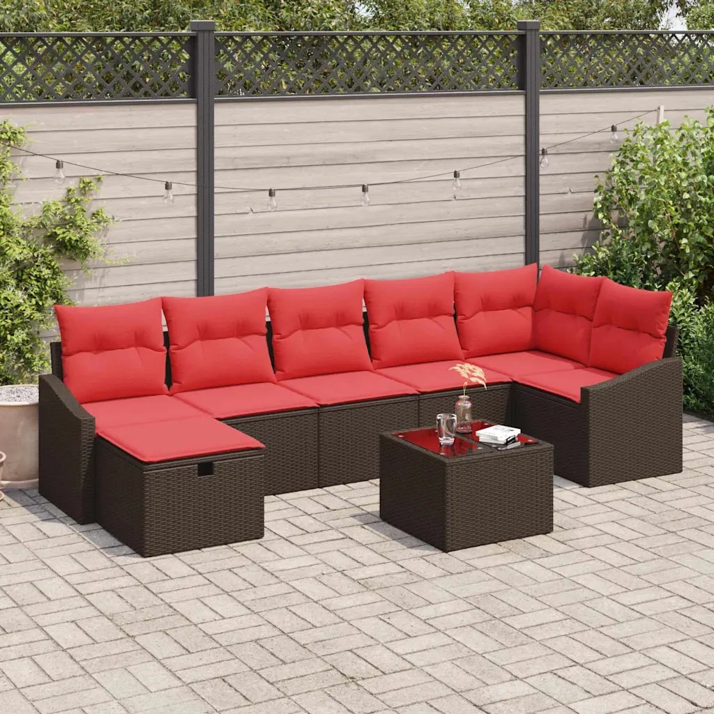 Set di divani 8 pz polyrattan 3359313