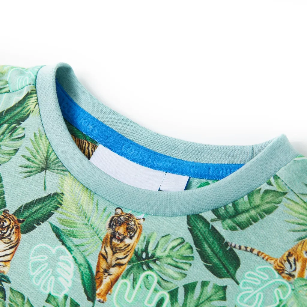 Maglietta da Bambino Verde Chiaro M¨¦lange 128