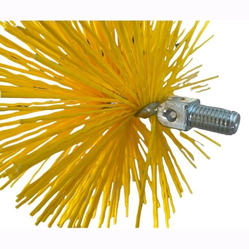 Scovolo Scovolino Tondo in Nylon con perno filettato per Tubi stufa in Acciaio da ⌀ 80 cm