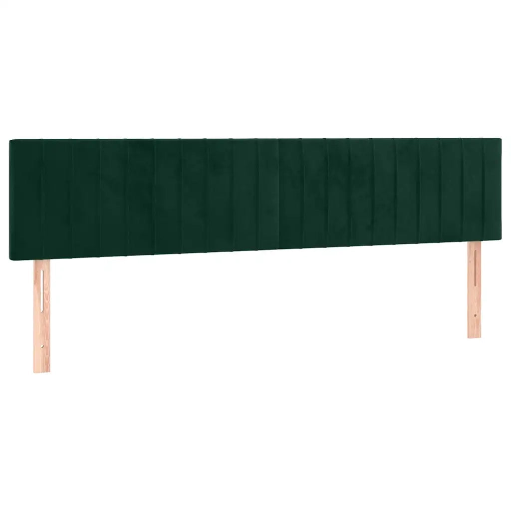 Giroletto a Molle con Materasso Verde Scuro 200x200 cm Velluto 3141446