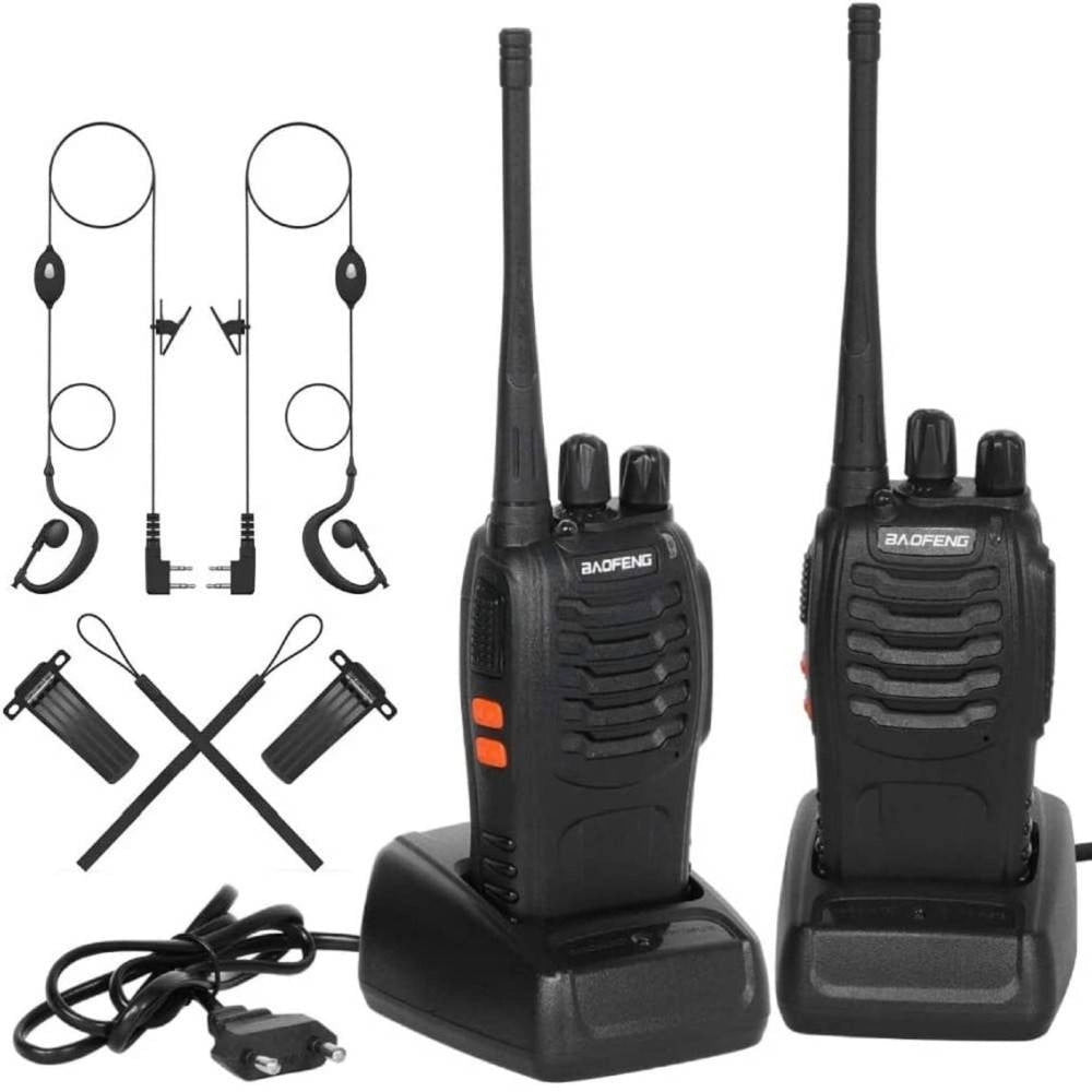 Trade Shop - Coppia Ricetrasmittente Walkie Talkie Portatile 16 Canali 3.7 V 400 - 470 Mhz -