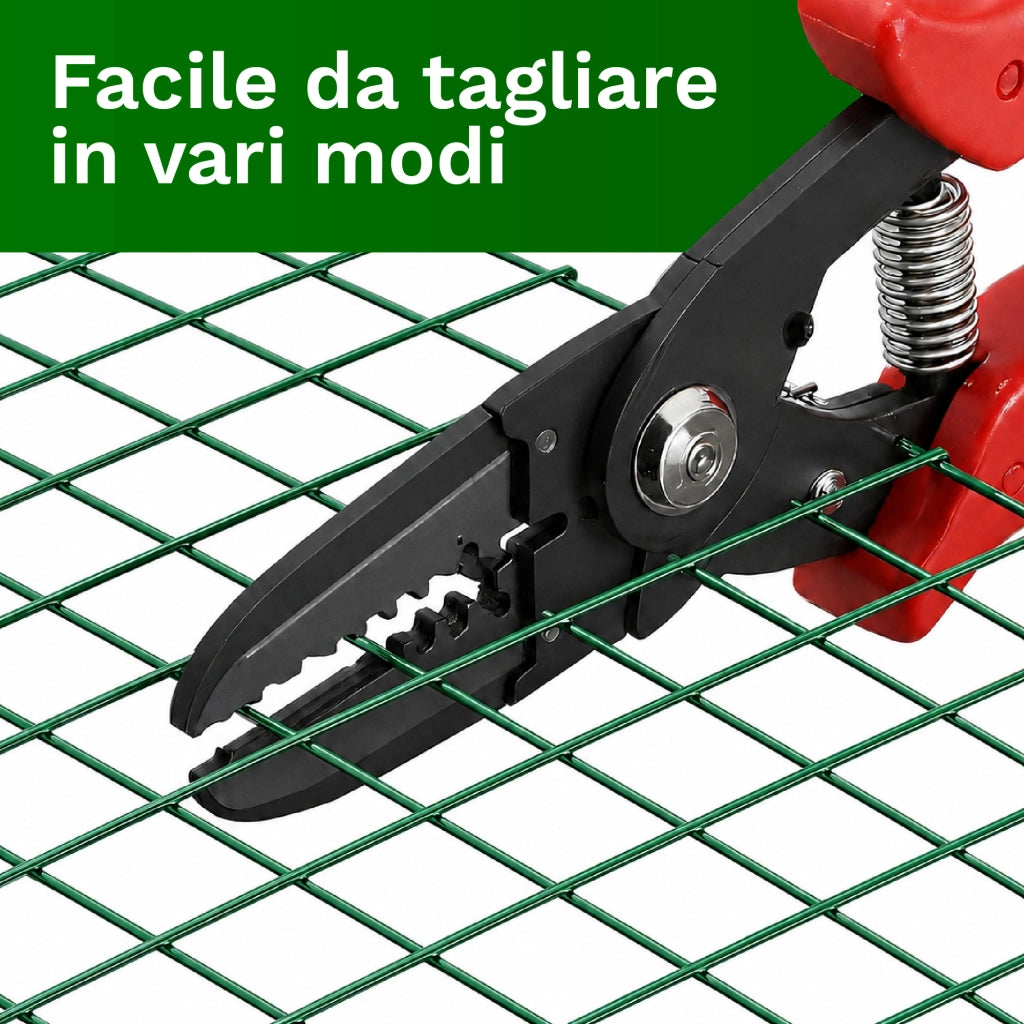 Rete Metallica Verde Rivestita in PVC Maglia Quadrata 12x12 mm per Recinzioni Giardino Orto Pollai Protezione Alberi Rete Elettrosaldata Rigida Varie Misure  1.5x10Metri