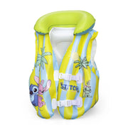 Trade Shop - Giubbino Da Nuoto Salvagente Gonfiabile Stitch Per Bambini 3-6anni Fibbie Regolabili 9104r -