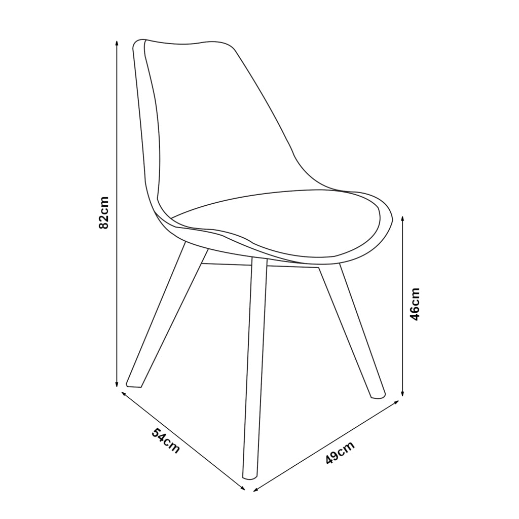 Set Fläten di 6 Sedie da Sala con Seduta Imbottita Rivestimento in Similpelle Menta Verde [en.casa]