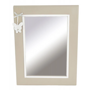 Specchio rettangolare con farfalle cm 32x42x2
