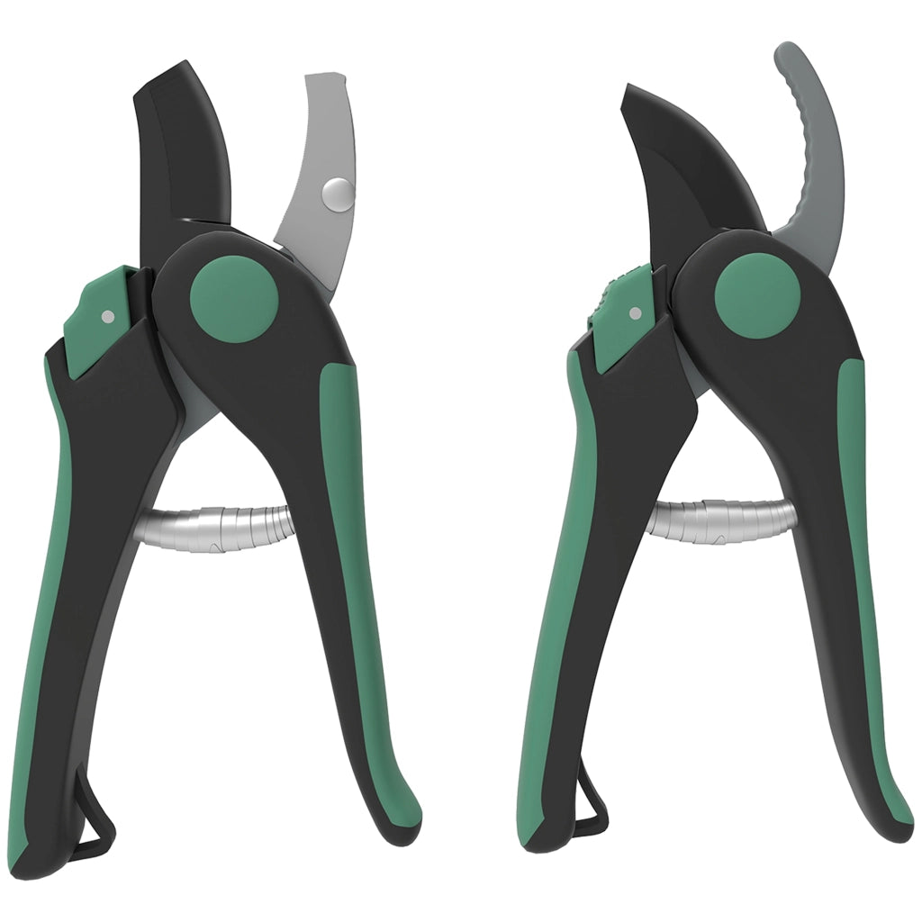 Set da giardino 2 pezzi ¨C zephmum ¨C verde e nero in metallo