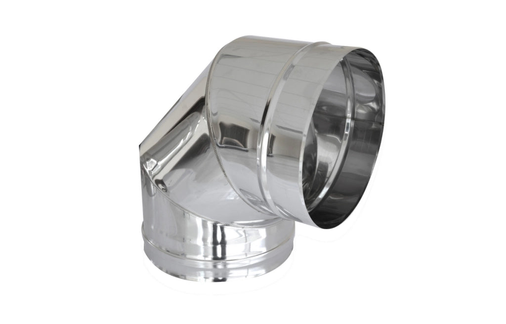 CURVA IN ACCIAIO 316L  A 90  ° PER CANNE FUMARIE- Diam. 60- DK- pezzi 1
