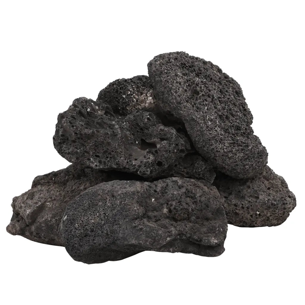 Rocce Vulcaniche 25 kg Nere 10-30 cm 155326