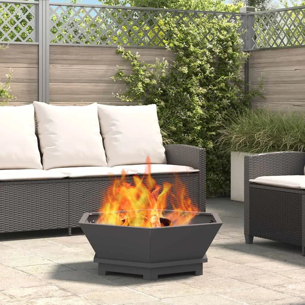 Focolare Nero 75 x 75 x 28 cm Acciaio 858996
