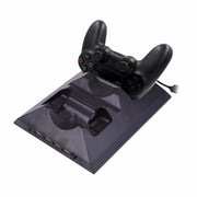Trade Shop - Base Doppia Ricarica Joystick Con Ventola Per Ps4 Console Controller Joypad Usb -