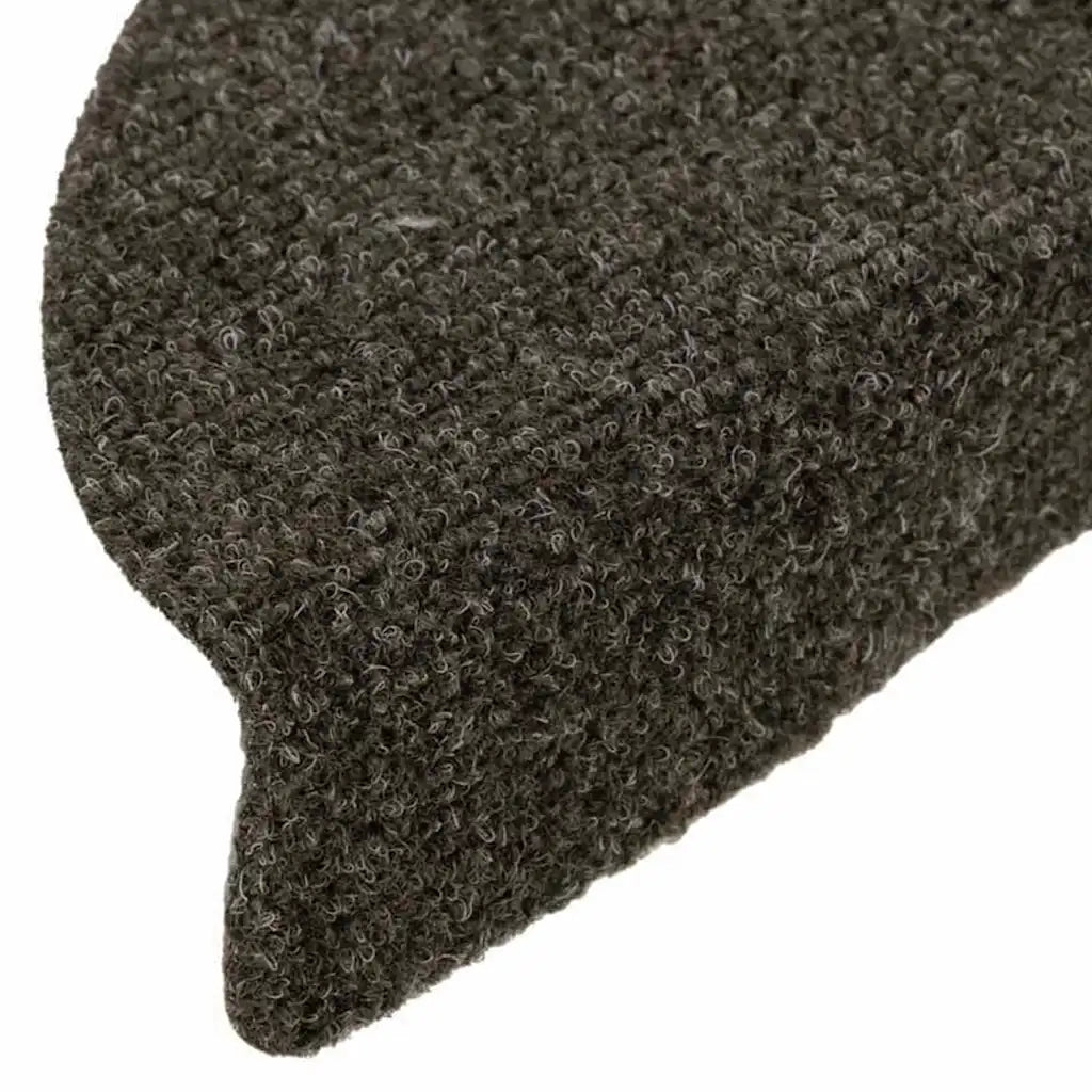 Tappetini per scale autoadesivi 10 pz | Gradini per Scale 56x17x3 cm antracite semicircolari