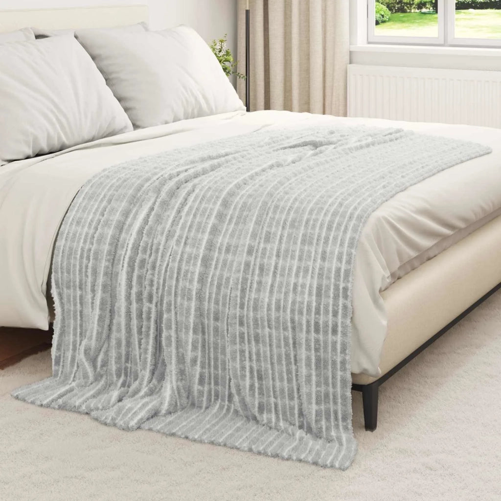 Coperte da Pile 6 pcs Grigio 200 x 150 cm Panno 42016954