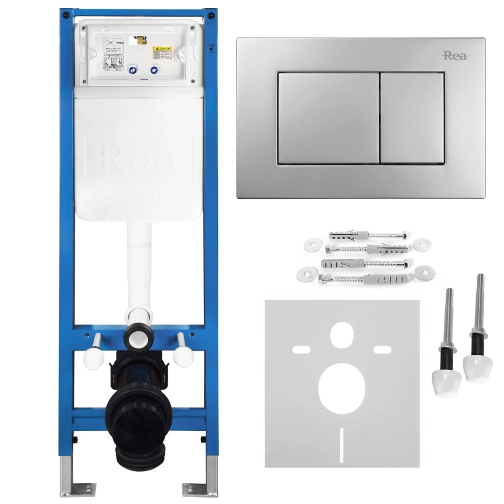 Set Telaio Da Incasso Per Wc Slim 024n Con Pulsante J Satin