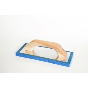 FRATTONE SPUGNA BLU C/MANICO LEGNO 100X240 MM