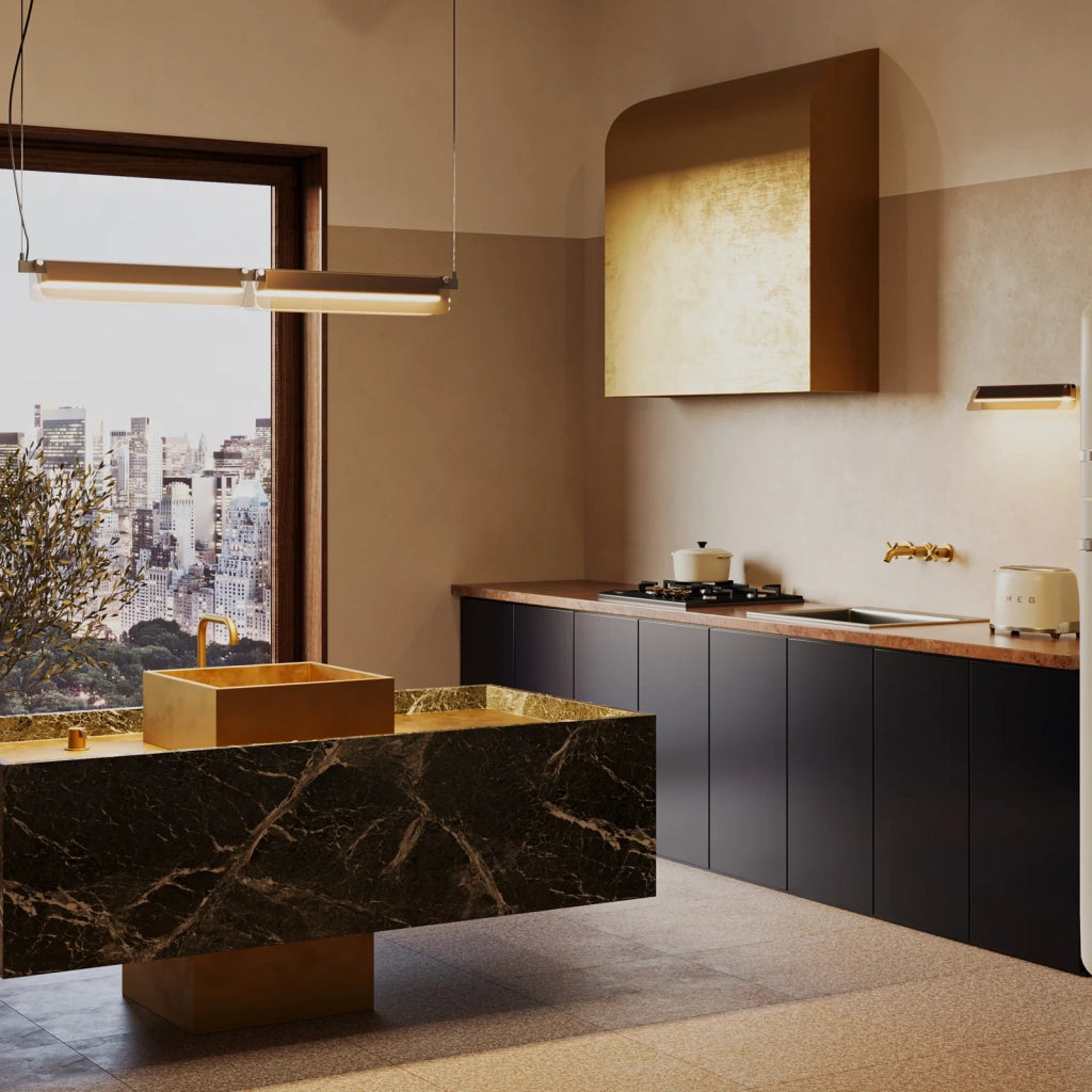 Maytoni Sospensione Moderna Flat 1 luce LED integrato nero metallo vetro
