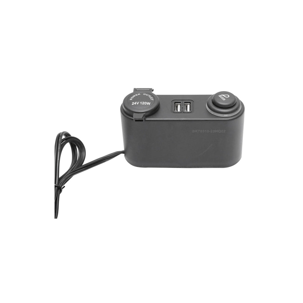 Multipresa per auto con presa da 24 V, accendisigari e 2x USB