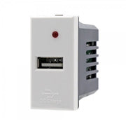 Trade Shop - Modulo Caricatore Presa Usb 5v 2,1a Bianco Compatibile Bticino Axolute -