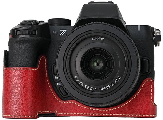 Copertura protettiva per Nikon Z50 II fotocamera spiegellossa, copertura per Nikon Z50II con parte superiore apribile e interna in microfibra soffice, funzione copertura fotocamera con foro 1/4 "-20 per retroattacco PU-RD