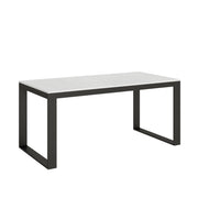 Tavolo allungabile 90x180/440 cm Tekno Evolution Bianco Frassino telaio Antracite