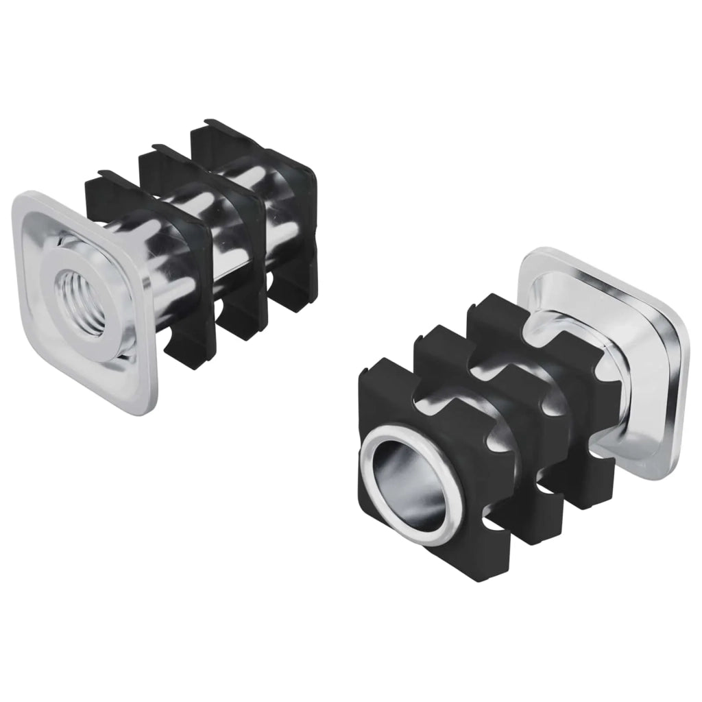 Inserto per tubo filettato 2 pz Nero e Argento Acciaio zincato CFW8707238