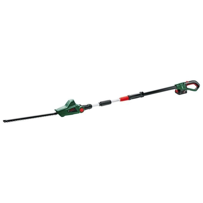Bosch 06008B3000 UniversalHedgePole 18 Tagliasiepi telescopico a batteria 18 V 2,5 Ah Lama 43 cm Altezza regolabile 2,1-2,6 m colore Verde Nero