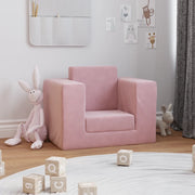 Divano per Bambini Rosa in Morbido Peluche 4104807
