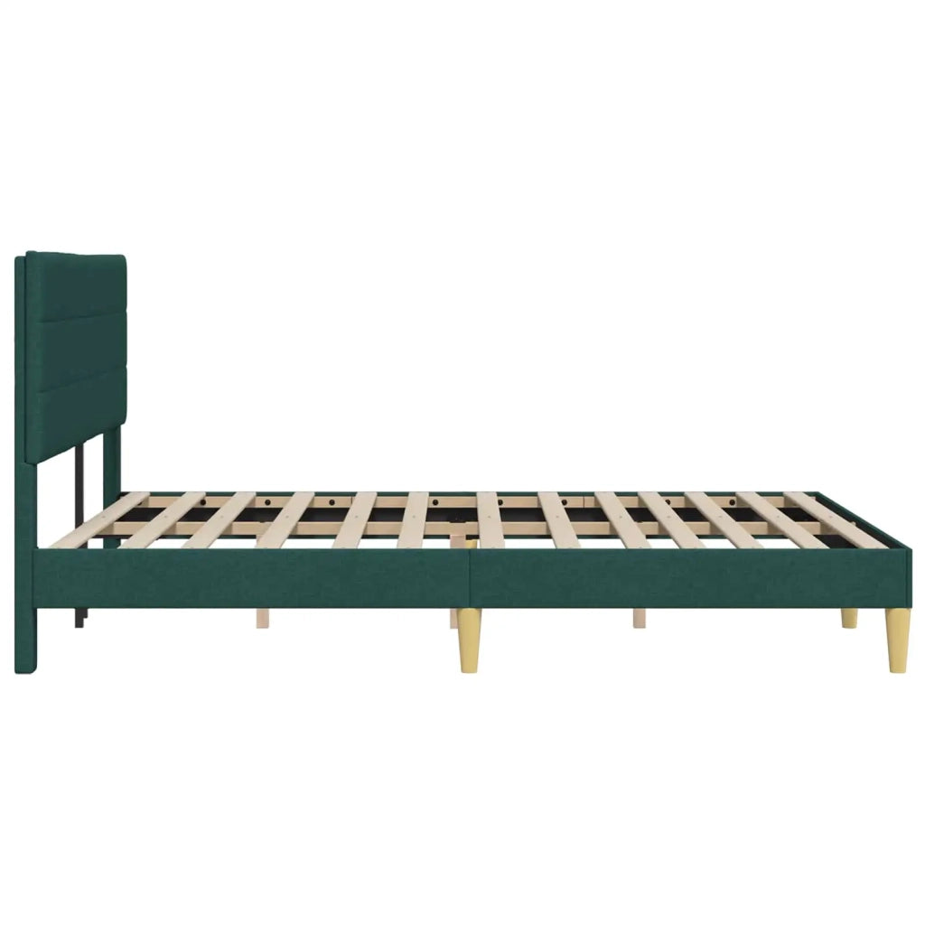 Struttura del letto Verde Scuro 120 x 190 cm Tessuto 42027573