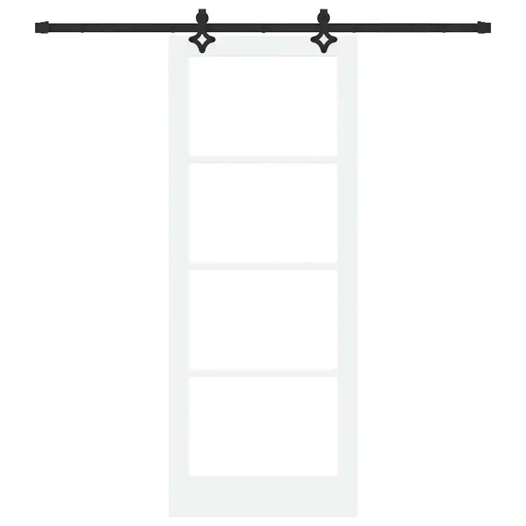 Porta scorrevole ORKDAL Bianco e Nero 83 x 211 cm 3332196