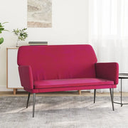 Panca-Sgabello Rosso Vino 108x79x79 cm in Velluto 559024