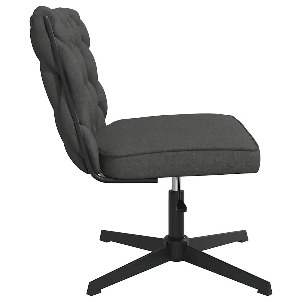 Sedia da Ufficio Girevole Grigio Scuro in Tessuto 4105402
