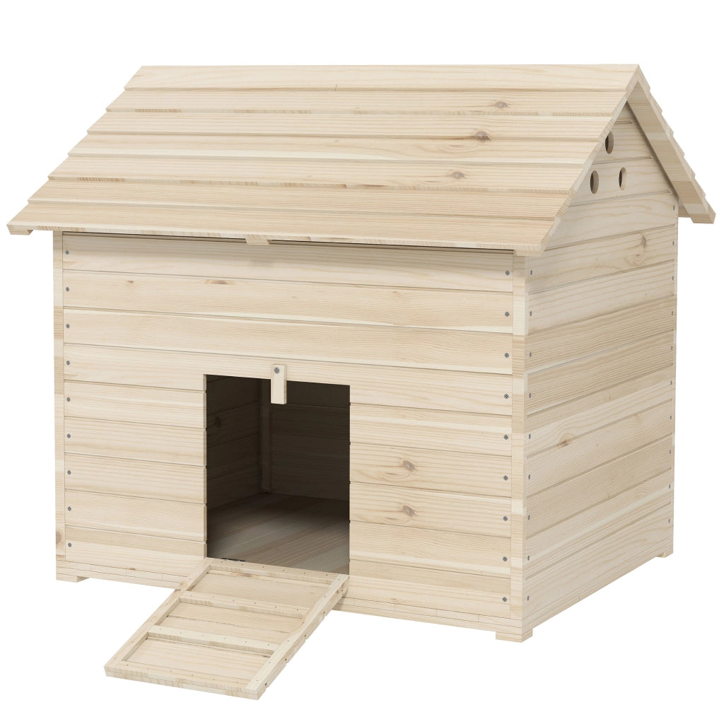 Casetta per Cani ¨C Minimal ¨C Legno Naturale 100x82.5x91cm