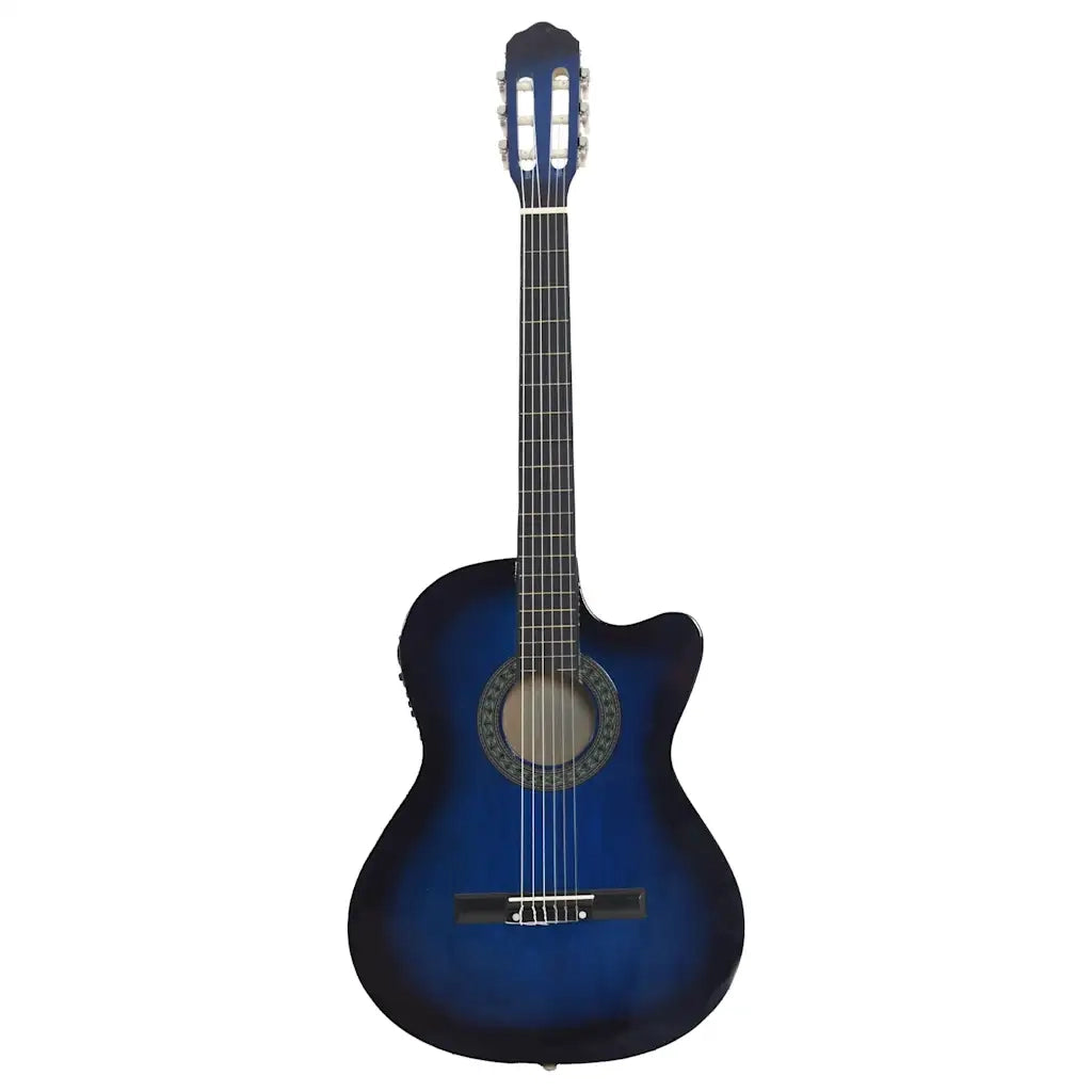 Chitarra Classica Western con Equalizzatore e 6 Corde Blu 70140