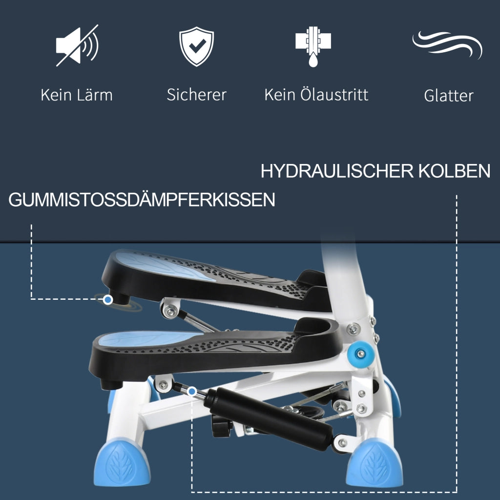 Stepper Fitness ¨C Xylo ¨C LCD Monitor, Pedali Antiscivolo, Acciaio e ABS, 55x44x108 cm