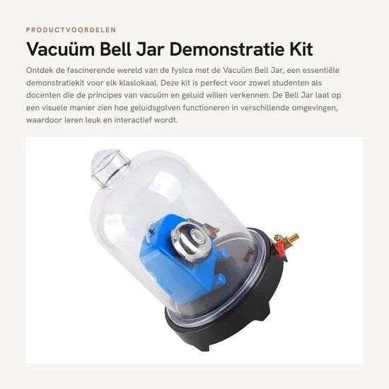 Kit di dimostrazione per aspirazione - Ciotola di vuoto - Strumenti didattici - Educazione per la scuola - Laboratorio - Fondamenti per il laboratorio di classe - Dimostrazione di vuoto