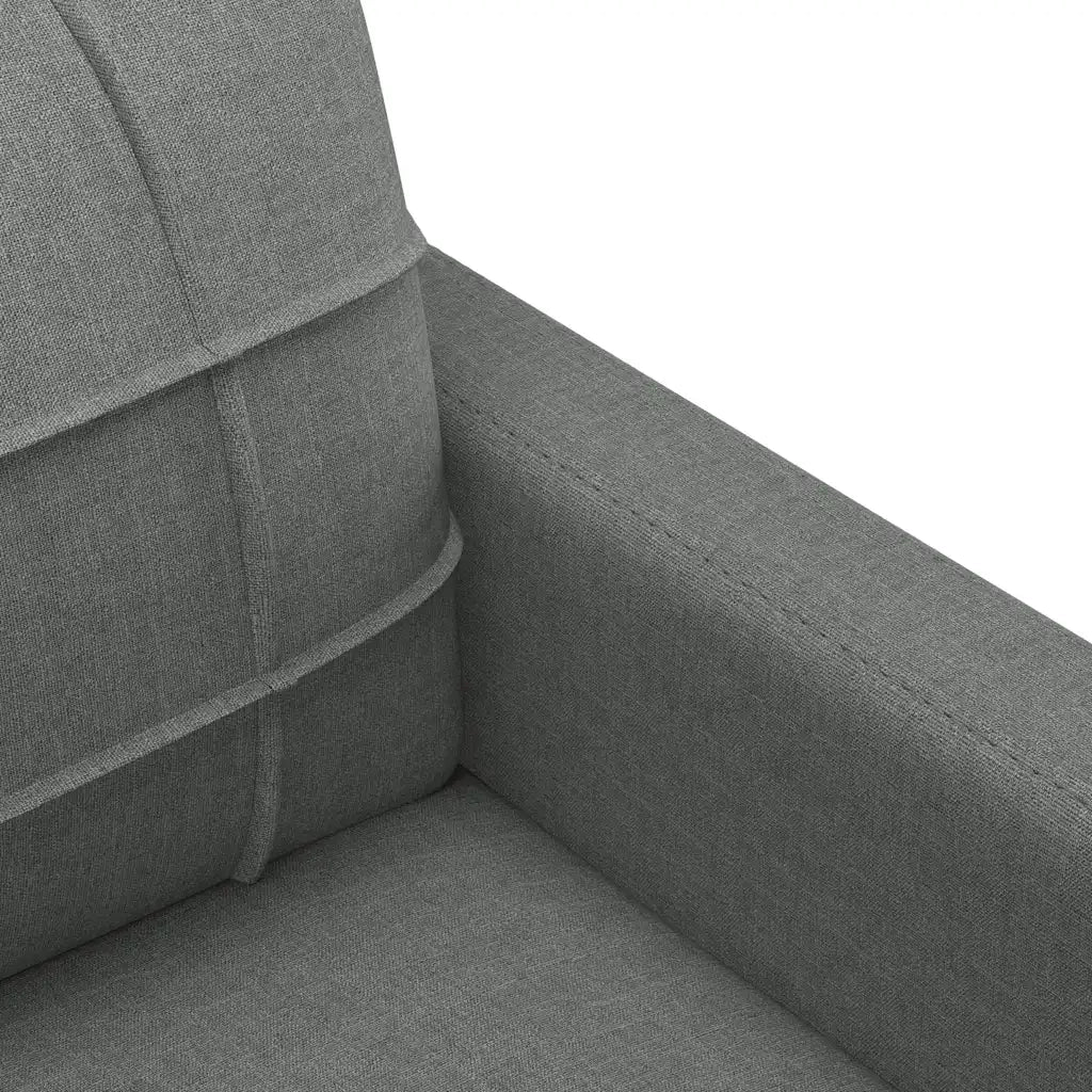 Divano a 2 Posti Grigio Scuro 120 cm in Tessuto 359084