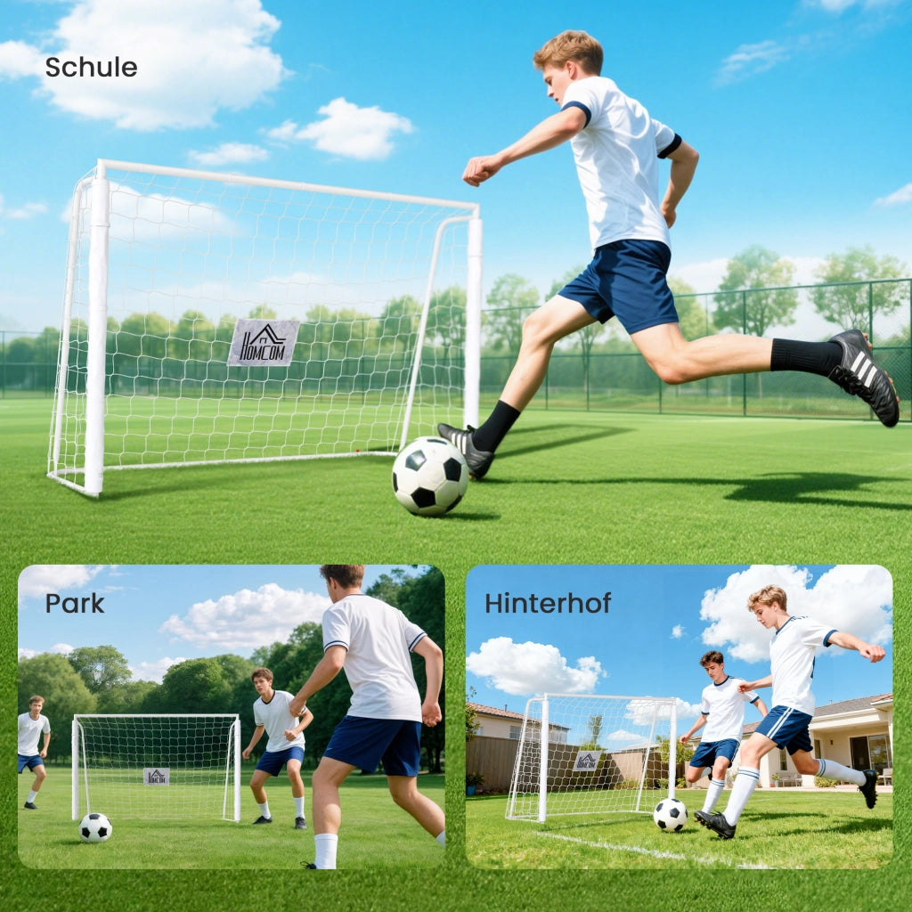 Porta da Calcio per Bambini ¨C Minimal ¨C 186x123cm Bianco