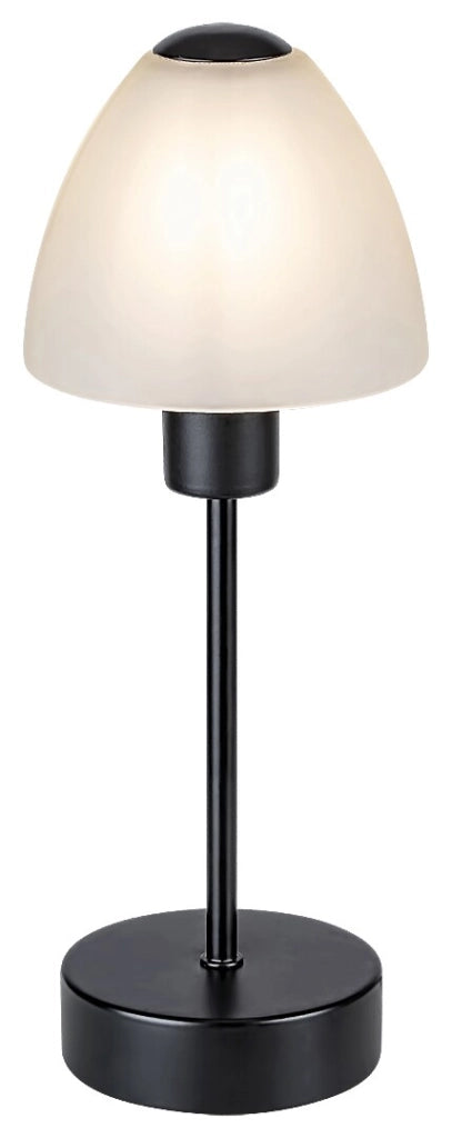 Lampada da comodino nera opaca E14 Lydia 2296 Rabalux