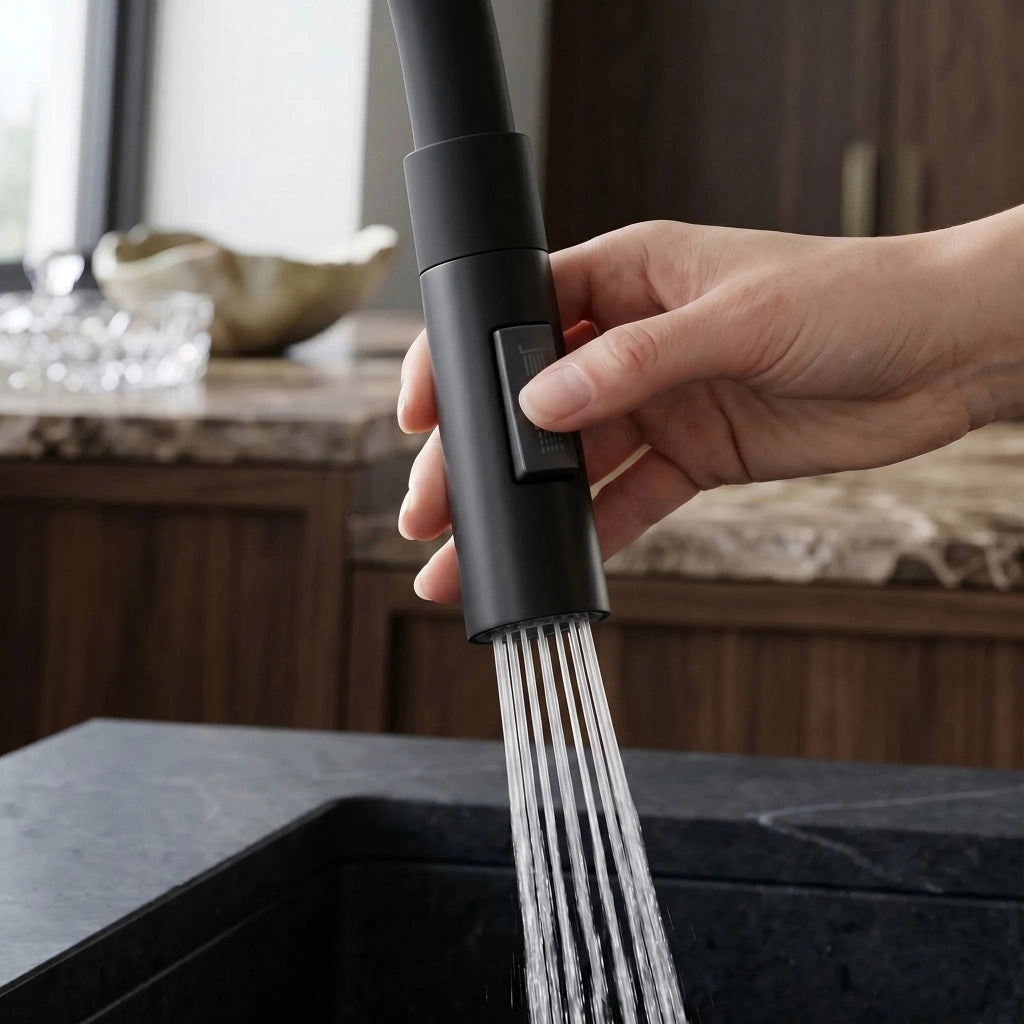 Rubinetto Da Cucina Rea Lago Black