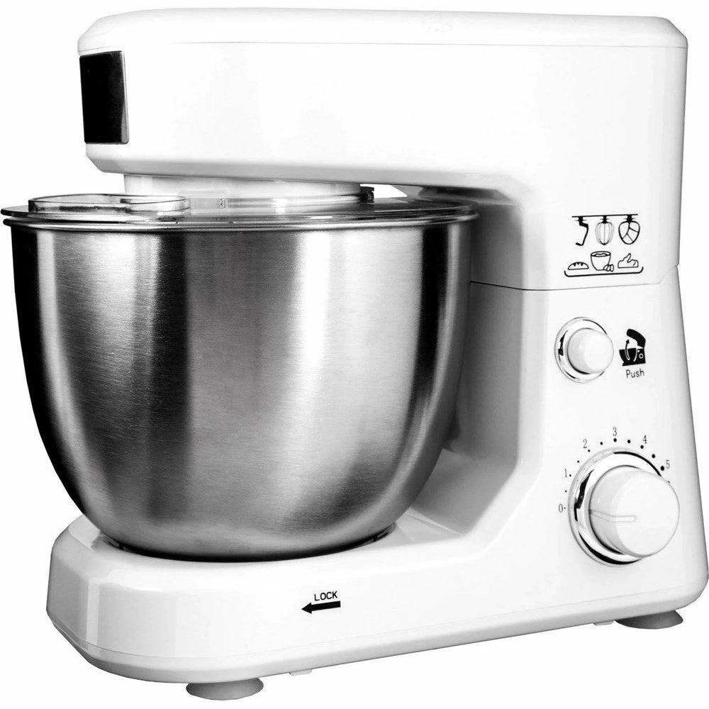 Trade Shop - Impastatrice Professionale 4lt 500w 6 Velocità Da Cucina Per Impastare Montare Miscelare -