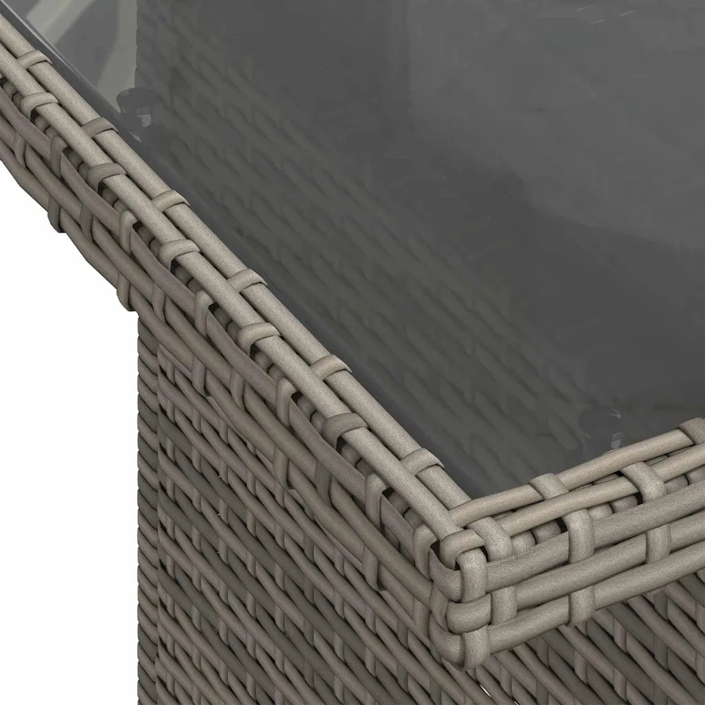 Set Divano da Giardino con cuscino 8 pcs Grigio Poly Rattan 3357502