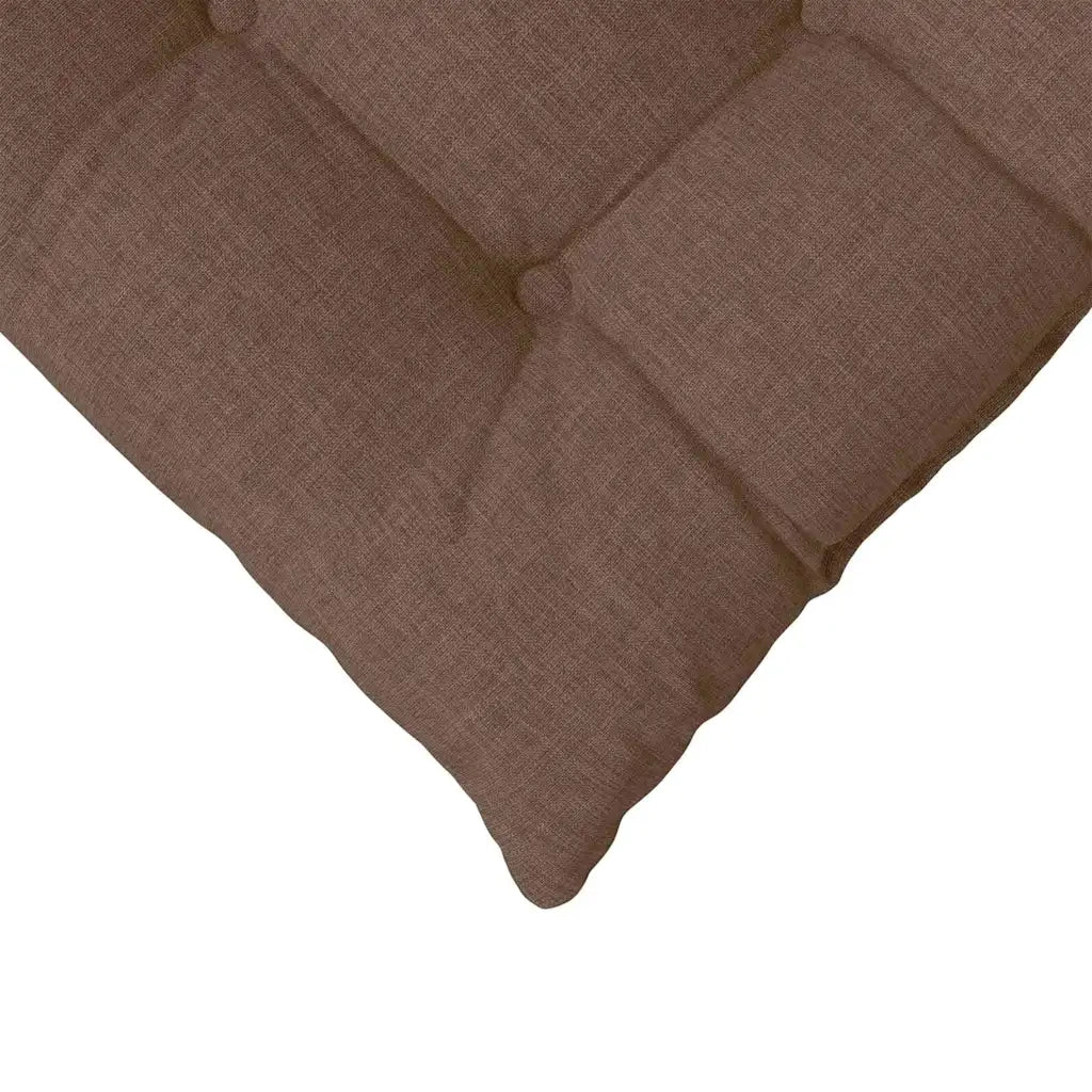 Cuscini per Seduta 4 pcs Marrone 40 x 40 x 6 cm Tessuto 42015150