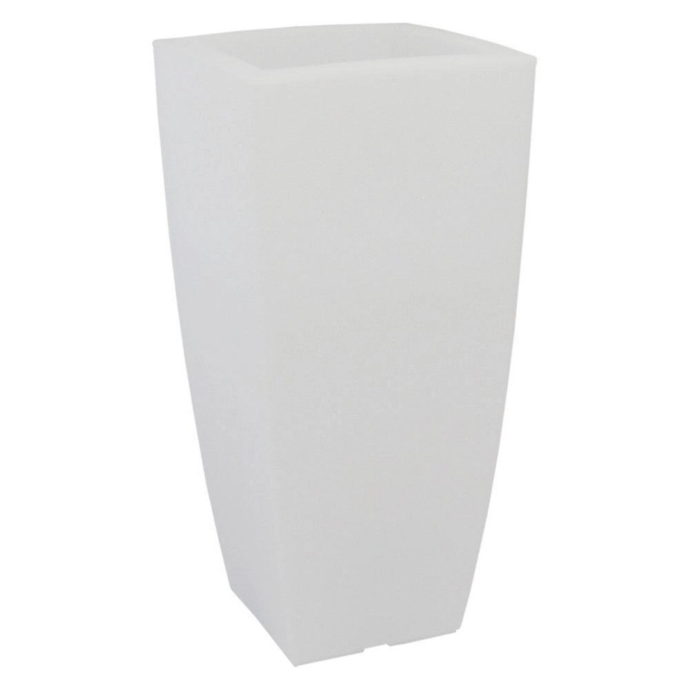 1pz vaso quadro 'stilo lamp' cm 40x40xh.90 lt.20 ghiac./luc.bia. cod:ferx.6126860nlm